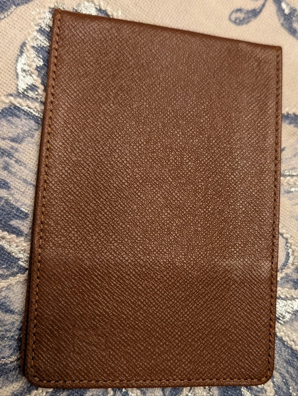 Authentic Vintage Louis Vuitton Taiga Leather Card Holder In Brown Unisex